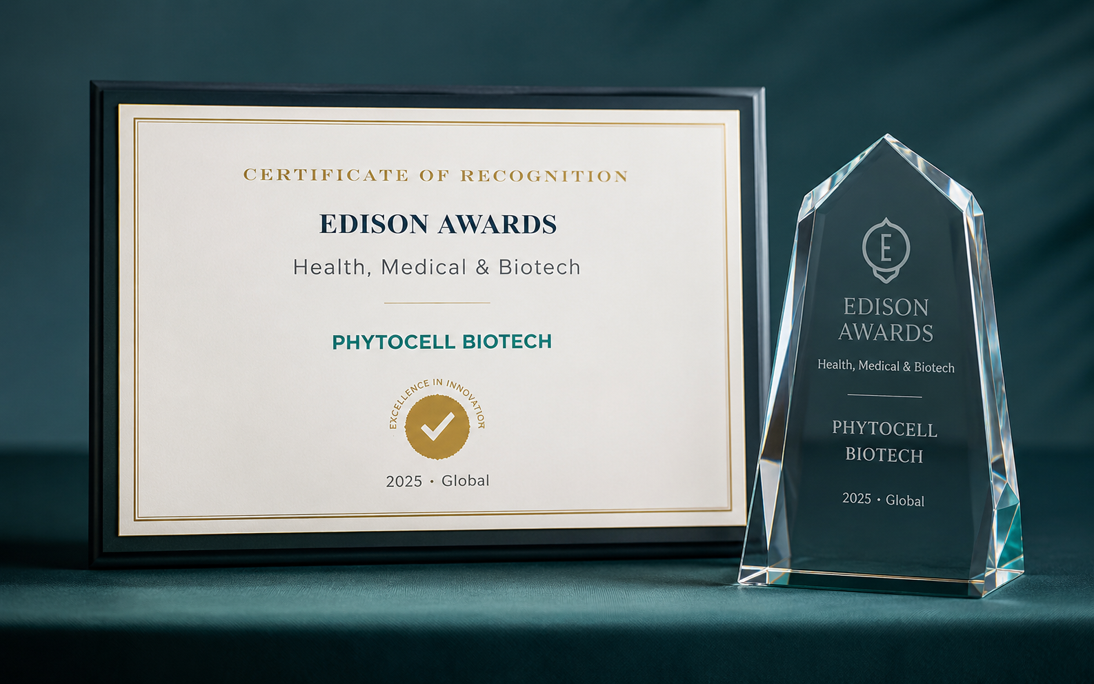 Internal mockup certificate presentation