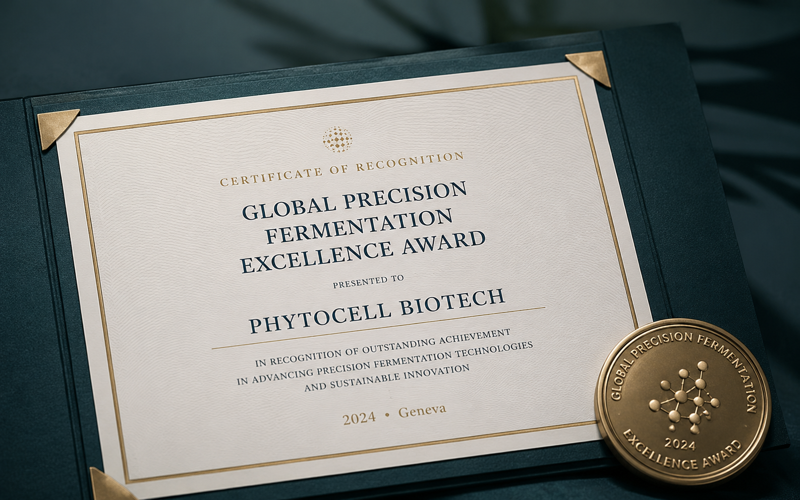 Internal mockup certificate presentation