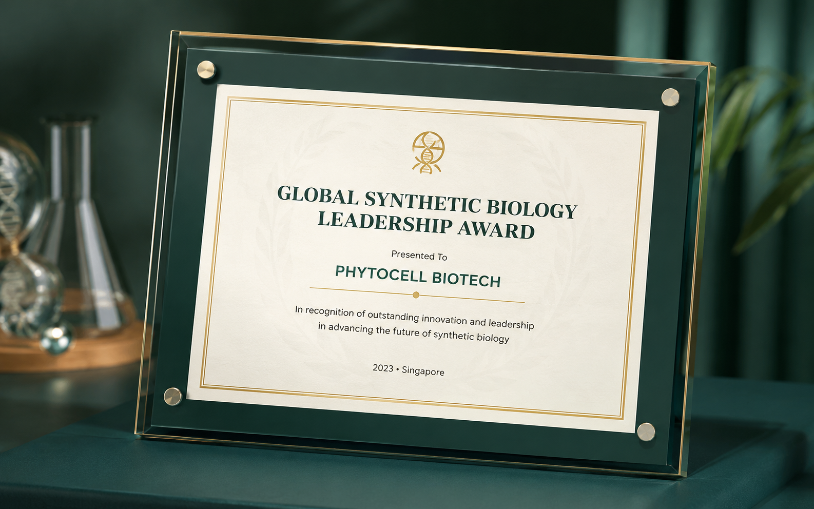 Internal mockup certificate presentation
